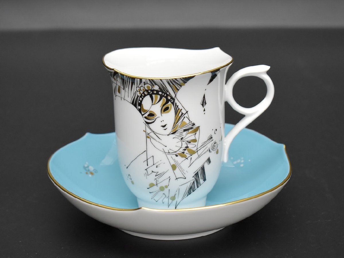 マイセン Meissen コーヒーカップ & ソーサー 祝祭舞踏会 28582 180ml 1客 箱付き ハインツ・ヴェルナーデザイン 美品 2504LT227