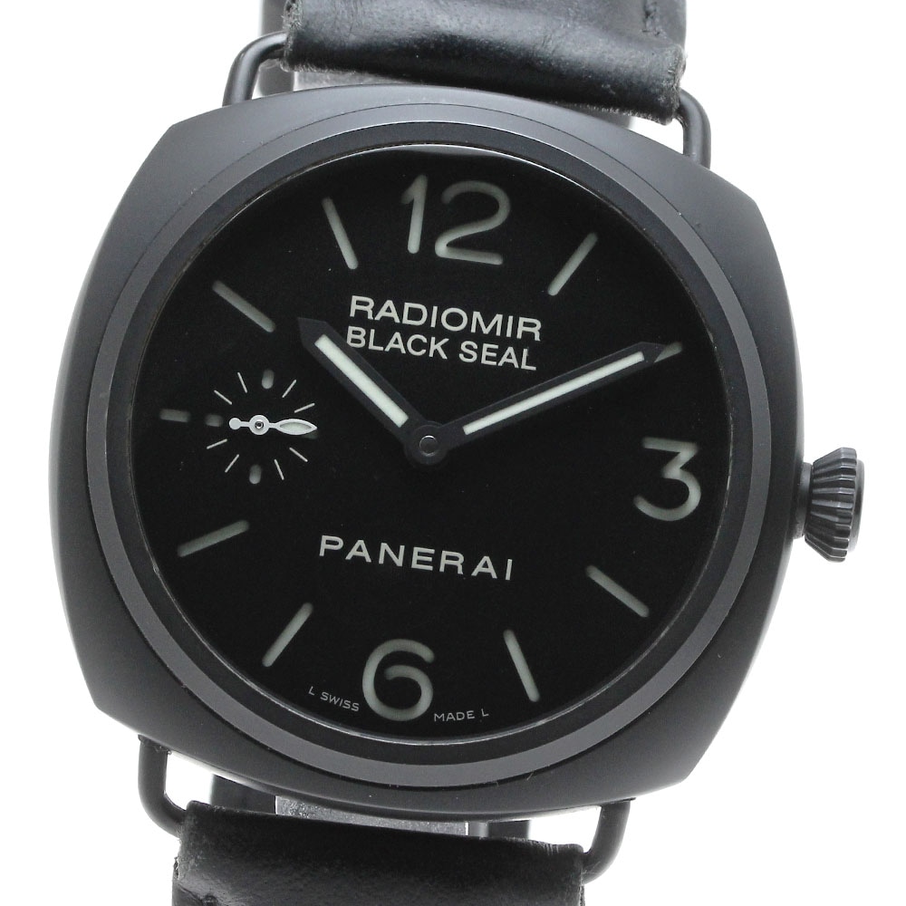 パネライ PANERAI PAM00292 ラジオミール ブラックシール 手巻き メンズ 保証書付き_816453【中古】 602,400円