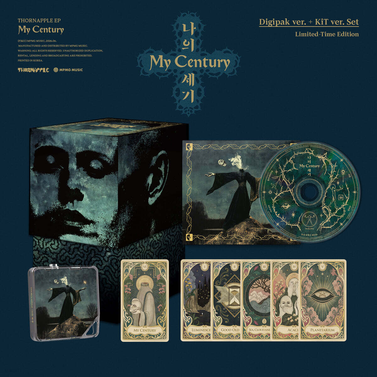 [CD] 쏜애플 (THORNAPPLE) - EP : 나의 세기 (My Century) [Digipak ver. + KiT ver.][기간 한정반 세트]