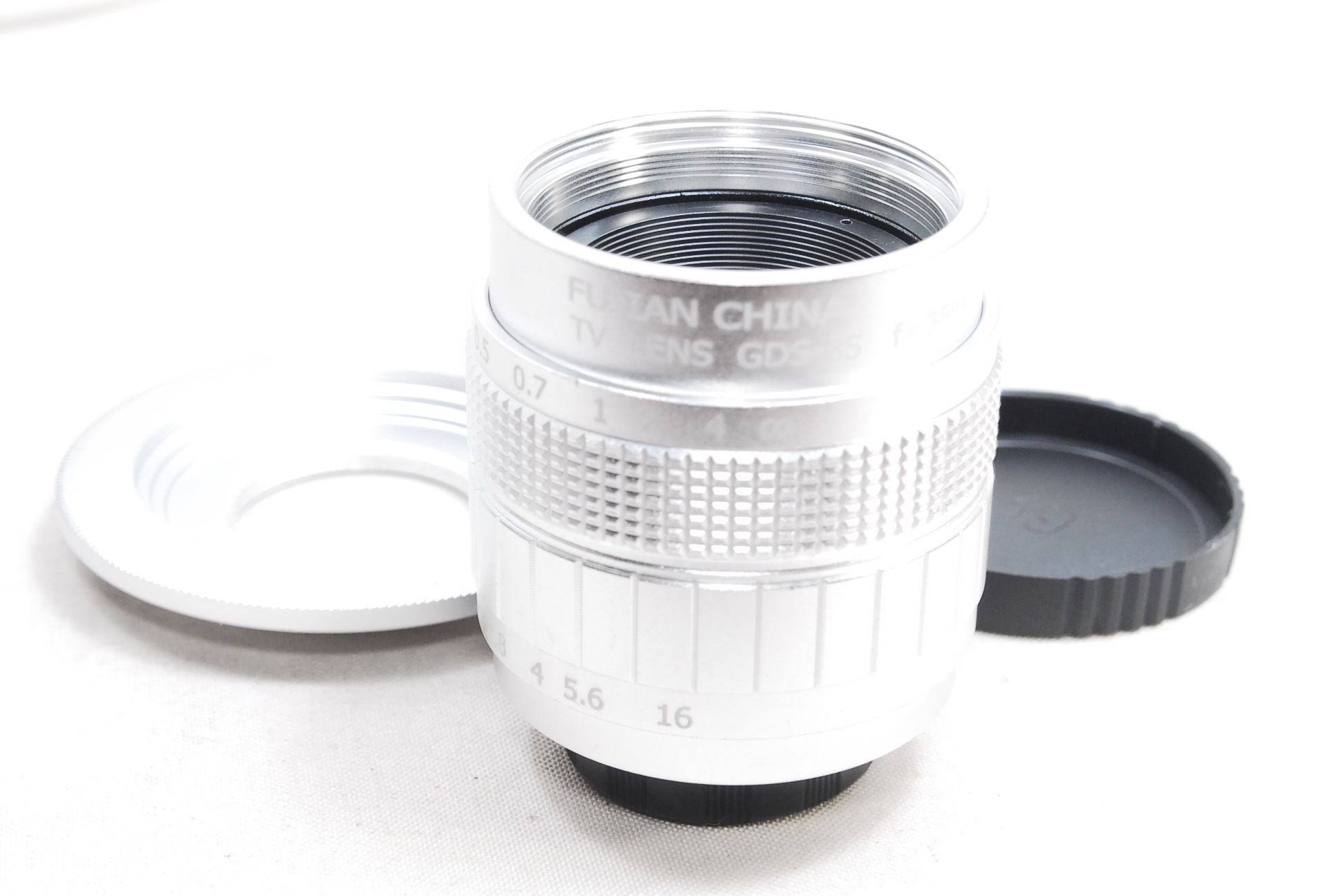 35mm F1.7 SIL Cマウント Panasonic マイクロ4/3 m4/3 Fujian CCTV マニュアル 単焦点レンズ マウントアダプター