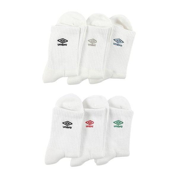 刺繍ロゴクッション 3PACK ミッドソックス UR123CSC12