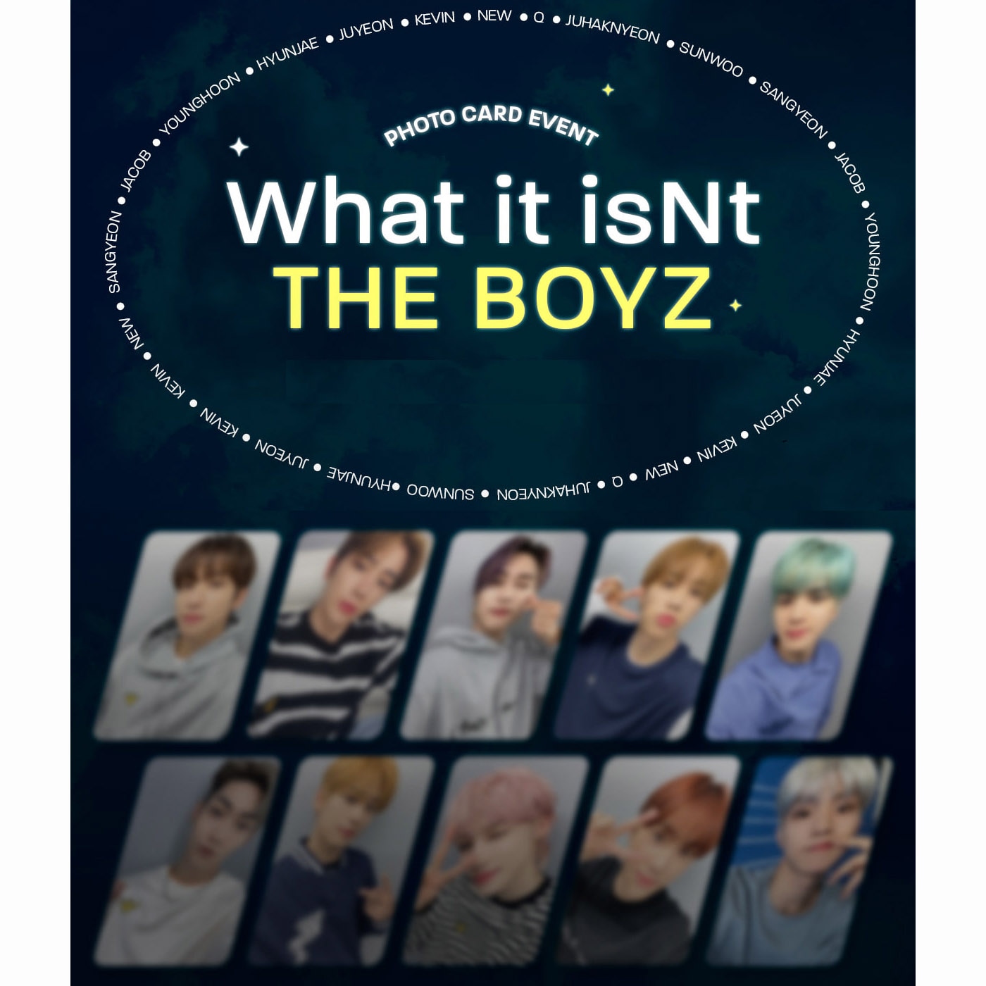 [公式] THE BOYZ x What it isnt Promotional 22FW Photocard 2pcs