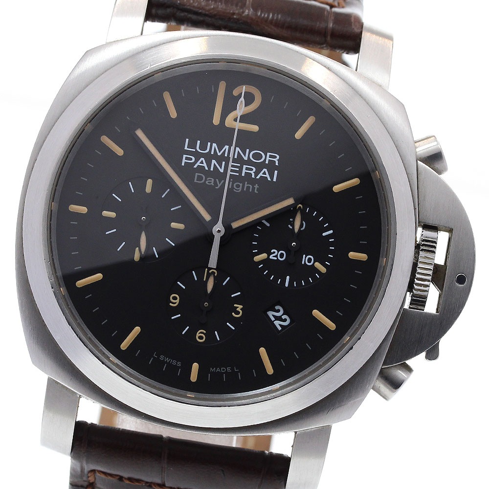 パネライ PANERAI PAM00356 ルミノール デイライト クロノグラフ 自動巻き メンズ _836051【中古】