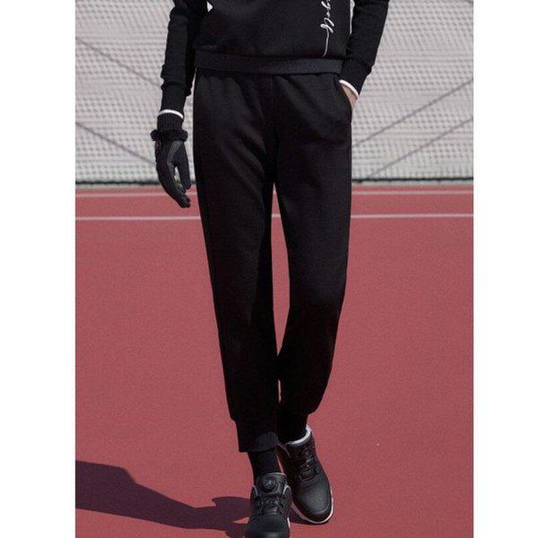 女性用帯バンドブーツフィットパンツ 6K61652-199 ブラック