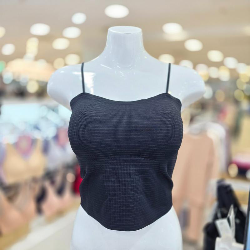 シームレス機能性キャミソール カップ内蔵タンクトップ CS1946A_BK_BP