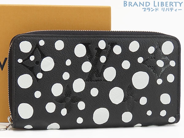 外超美品ルイヴィトンヤヨイクサマモノグラムアンプラントインフィニティドットジッピーウォレットラウンドファスナー長財布