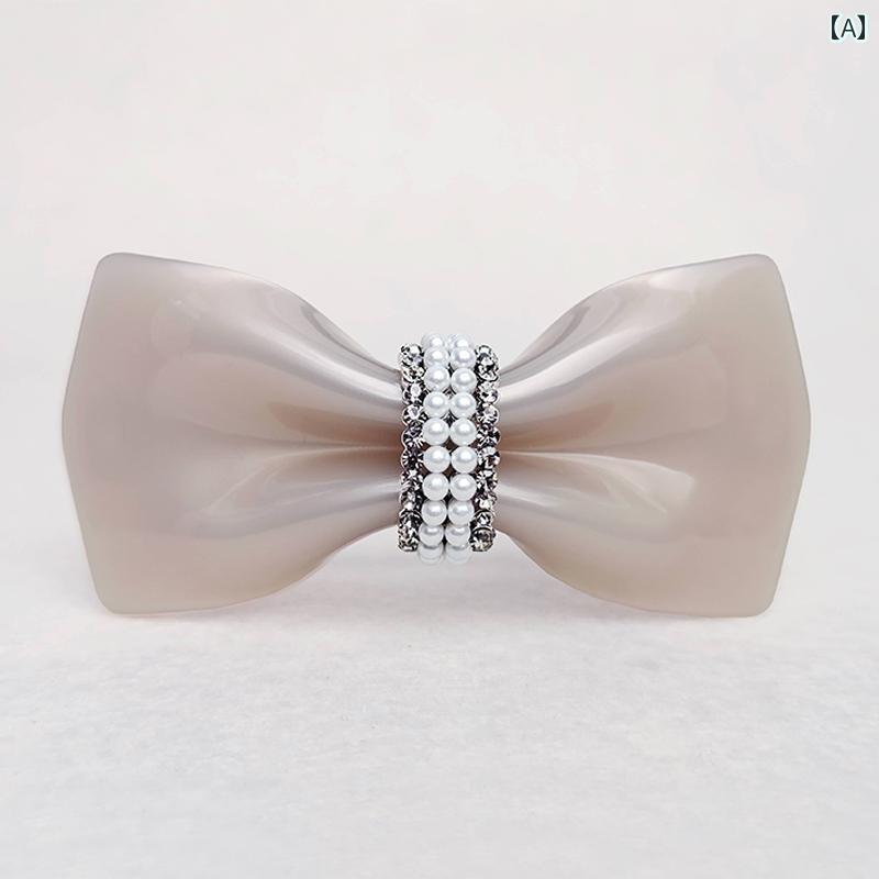 バレッタ ヘアピン レディース リボン シンプル カジュアル プレゼント お祝い 髪留め アクセサリー 韓国 エレガント スタイリッシュ 普段使い使い