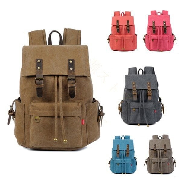 リュックサック 男女兼用 A4 帆布 ビジネス アウトドア