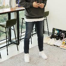 WBOヒドゥンバンディングストレートデニムパンツ