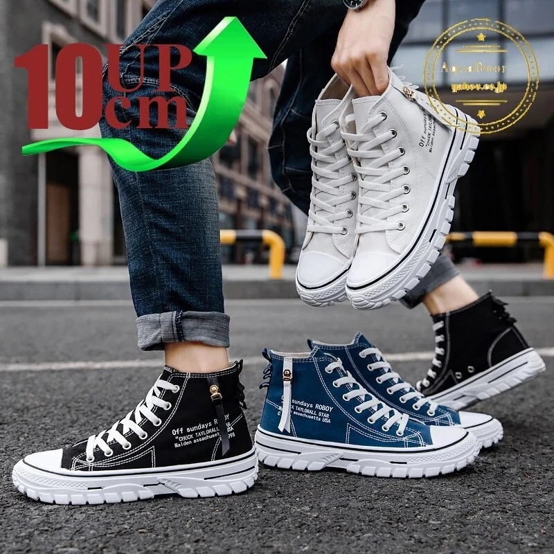 人气シークレットシューズ 厚底 身長アップ10cm up10cm 背が高くなる メンズ スニーカー 厚底
