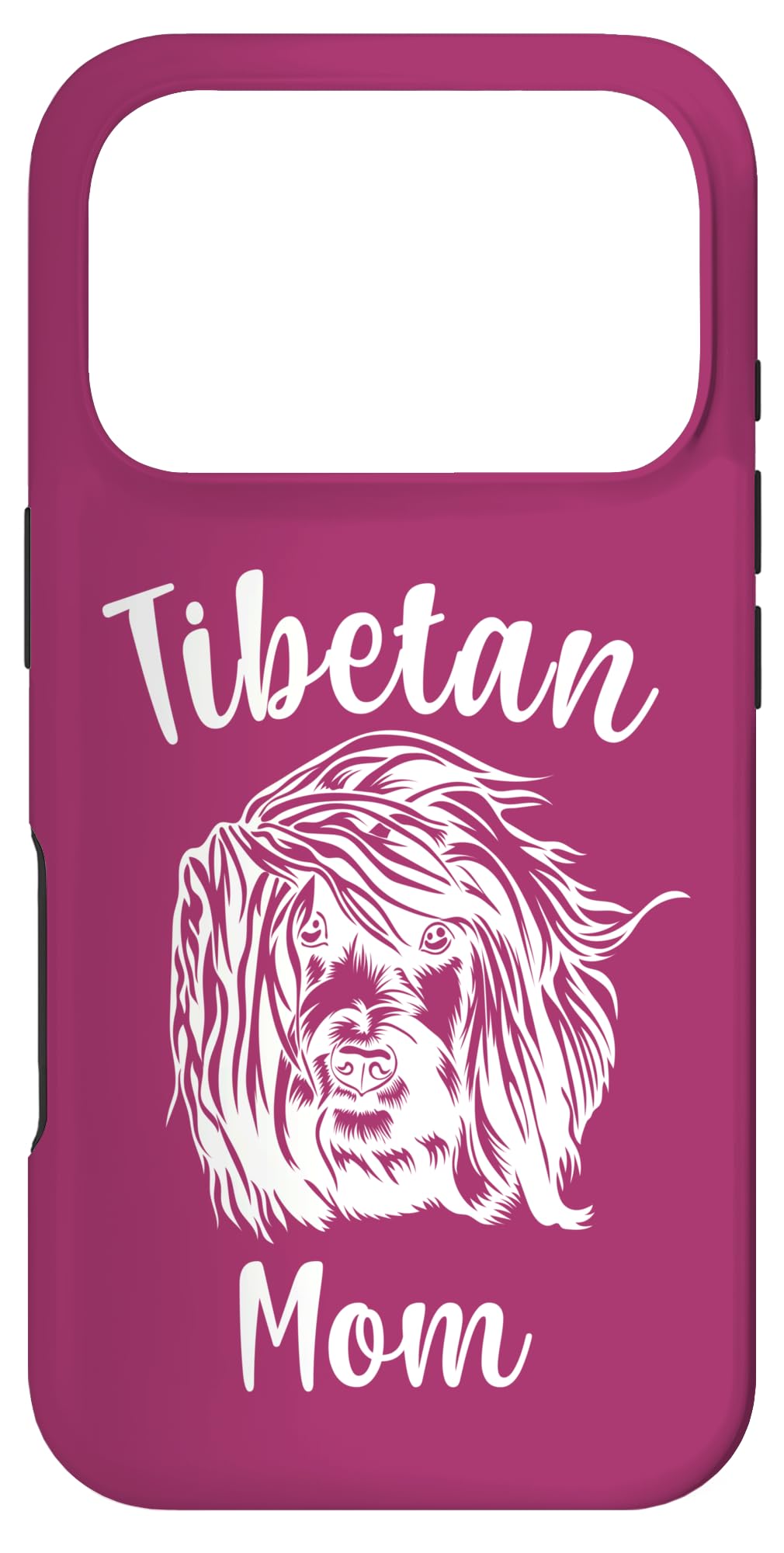 チベットママ かわいい チベットテリア スマホケース iPhone 17 Pro 用