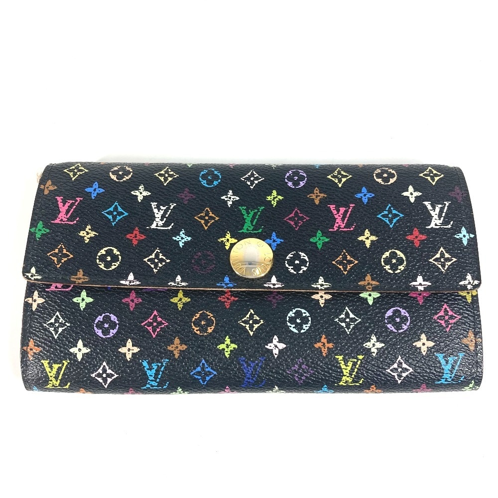 長財布 M93533 ポルトフォイユ サラ モノグラムマルチカラー ロングウォレット フラップ モノグラムマルチカラーキャンバス ノワール ブラック