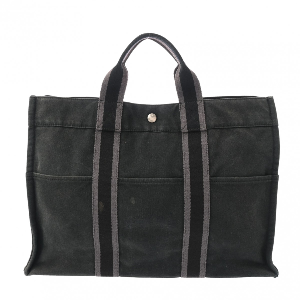 フールトゥ MM ブラック ユニセックス キャンバス トートバッグ Bランク 中古 銀蔵