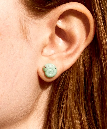 NFF eddy earrings mint エディピアス ミント 韓国アクセサリー イヤリング