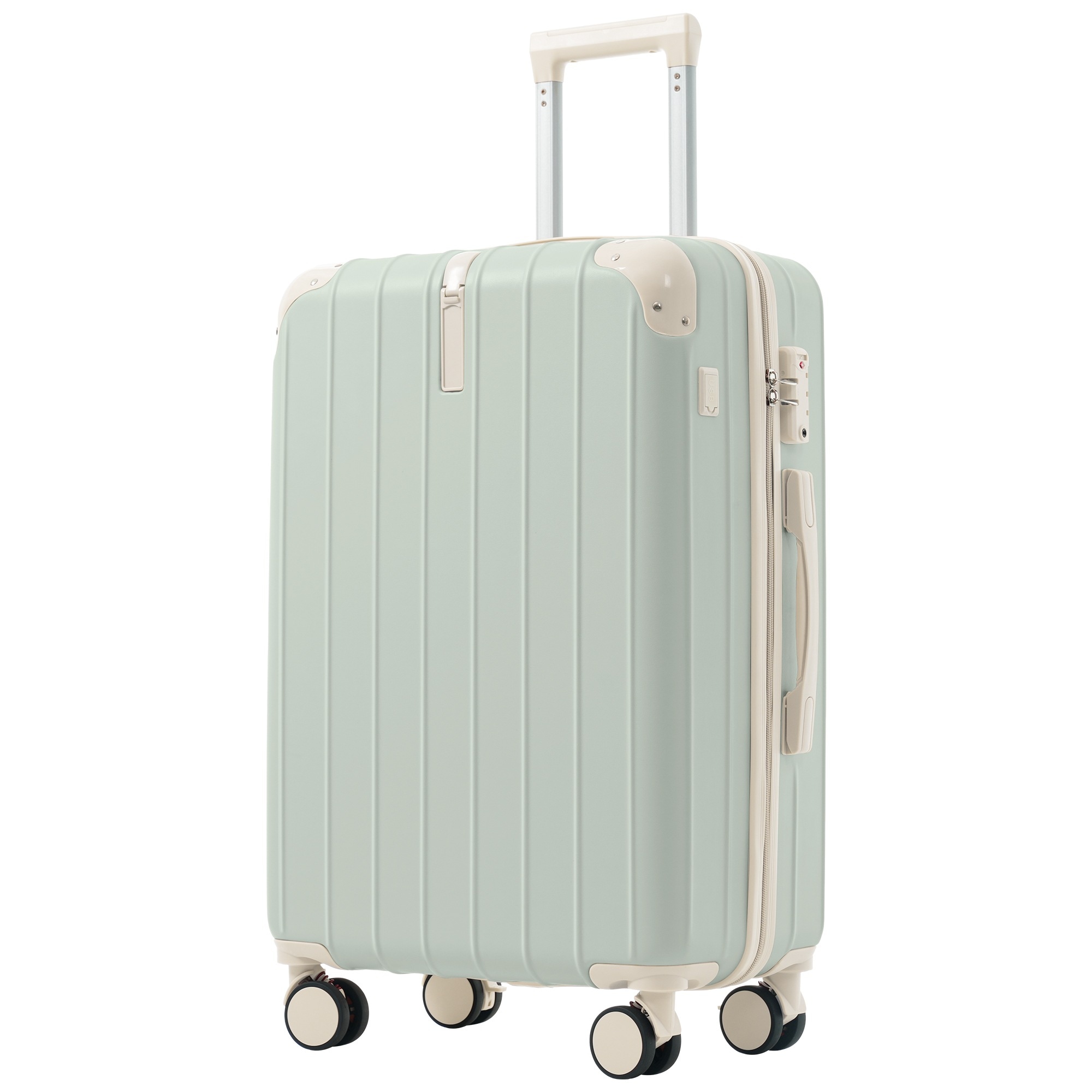 24時間限定価格！198スーツケース キャリーバッグ キャリーケース Lサイズ 大型 超軽量 ファスナー式 TSAロック搭載 フック機能付き 360度回転 旅行 おしゃれ 人気色 5,363円