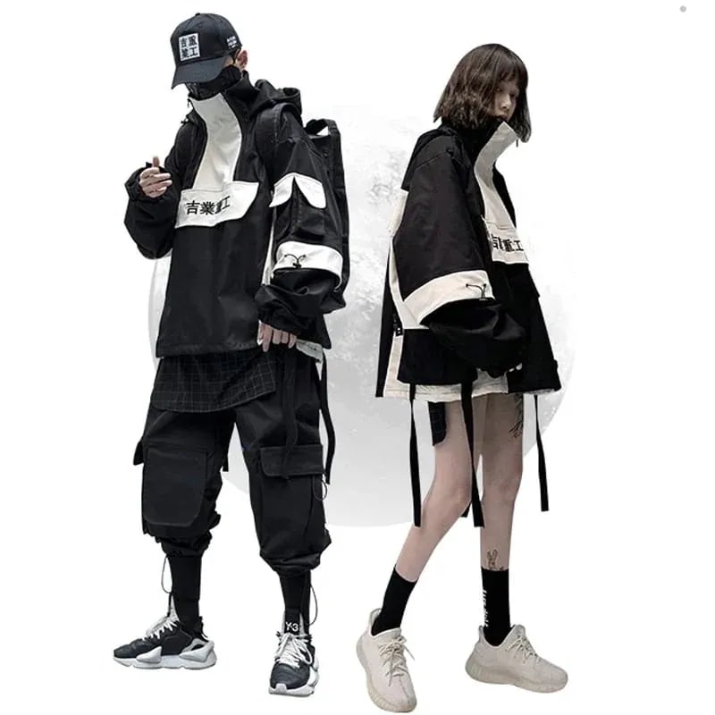 【急速出荷!】ジャケット レディース フード付き 男女兼用 アウター メンズ カップル服 オーバーサイズ 刺繍トップス