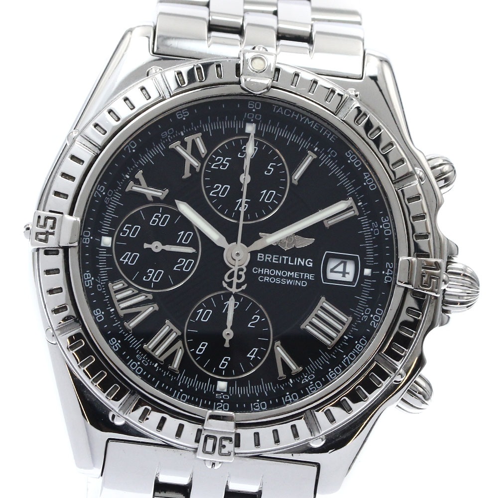 ブライトリング BREITLING A13355 クロスウィンド デイト クロノグラフ 自動巻き メンズ _890521【中古】