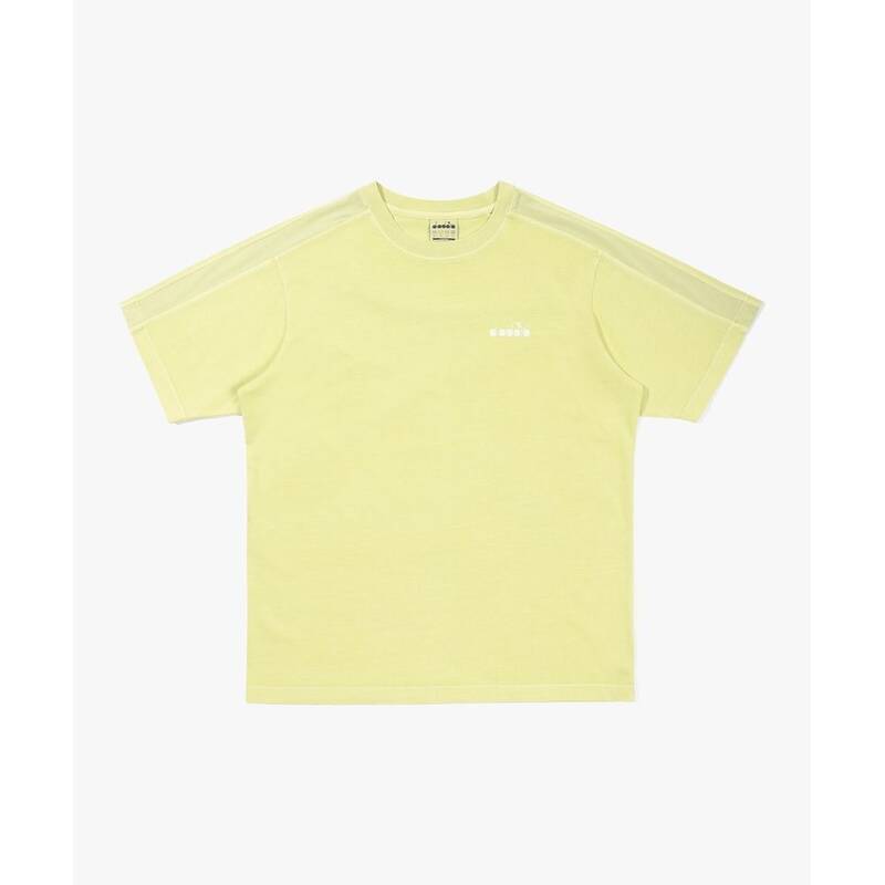 ディアドラ diadora イークイップ ウォッシュ加工 半袖Tシャツ LIME D6123LRS29LMS 417932