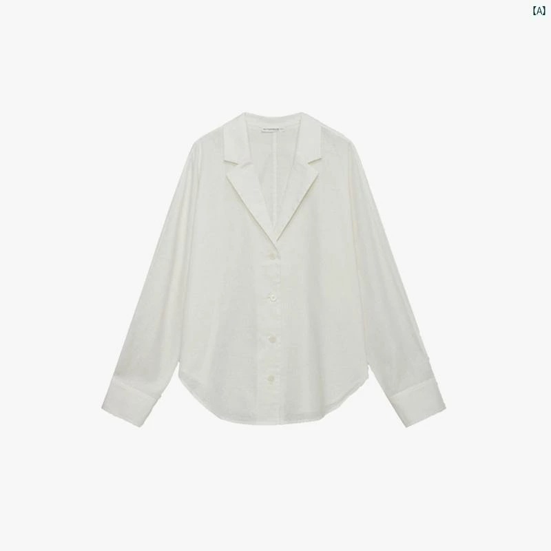 レディース ファッション　オシャレ　かわいい　カジュアル　上品 ナチュラル 20 S コットン 麻 キューバ 襟 レトロ Vネック シャツ 2色