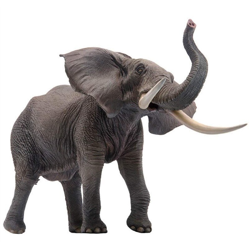 PNSO 動物園シーリーズ アフリカ象 Mamman カバ Dunkey シロサイ(犀) Nyika 野生動物 リアル フィギュア PVC プラモデル 模型 キッズ おもちゃ プレゼント プレミアムエ