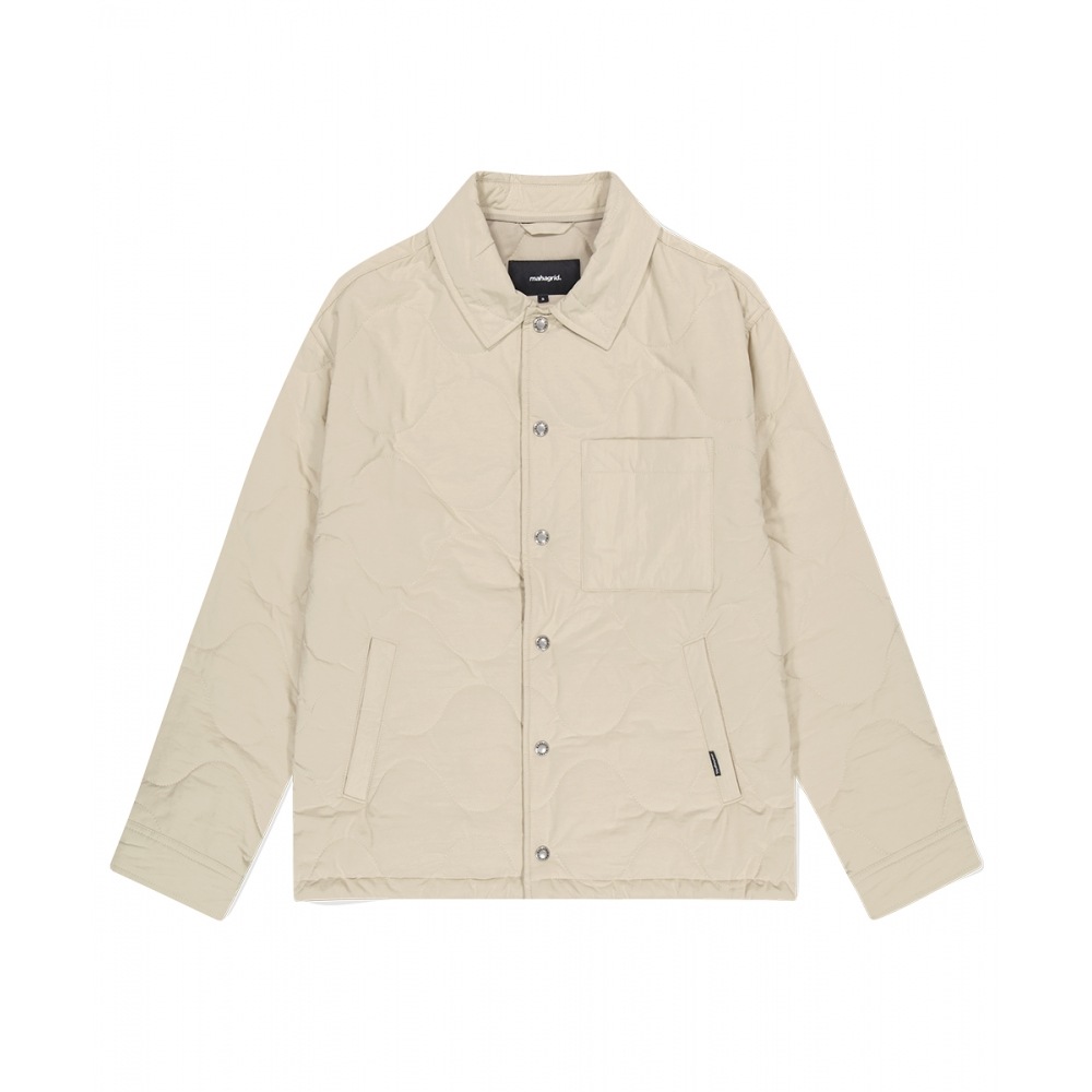 マハグリッドキルトボンバージャケットベージュ (MG2DFMJ241A)