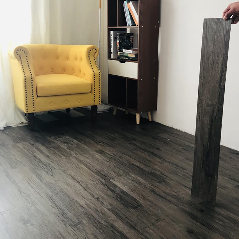 W B D適格請求書発行 フロアタイル 3畳分 厚手1.8mm 木目調 36枚セット フローリングシート貼るだけ 置くだけ 接着剤不要 床シート 土足OK 初心者OK リメイクシート キズ防止 (型番