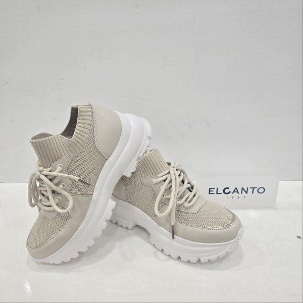 女性ニットコンビチャンキースニーカー LCHSWSHP15U526 35 JE3 JJ