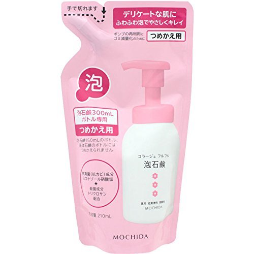 コラージュフルフル 泡石鹸 ピンク つめかえ用 210mL (医薬部外品)×４