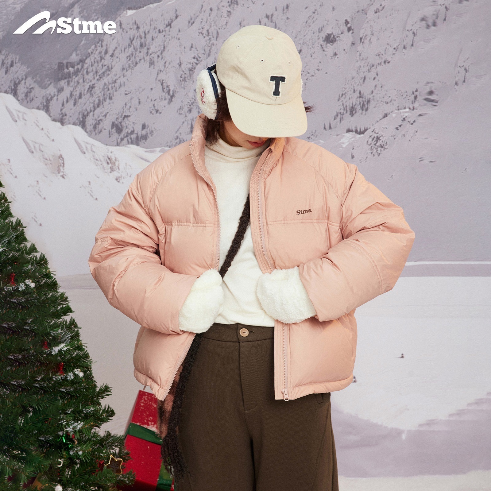 早乙女恵子 さおとめ ジャパンルーズストリートスタイル 90 ホワイトダックダウン カーブキルティング ラグランスリーブダウンジャケット