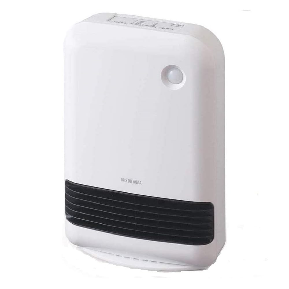 アイリスオーヤマ ヒーター セラミックファンヒーター 暖房器具 電気 足元 小型 温風 省エネ 脱衣所 人感センサー付き 大風量 ホワイト JCH-12TD4-W