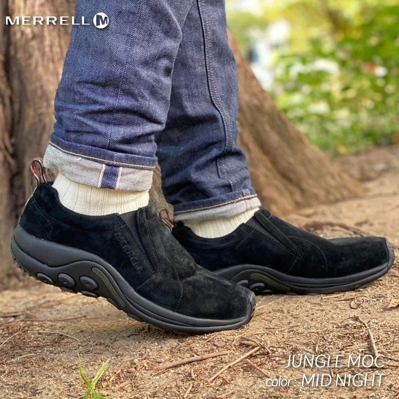 MERRELL JUNGLE MOC MID NIGHT メレル ジャングルモック シューズ スニーカー ( 紺 ネイビー NAVY スエード メンズ 国内正規品 J60825 )