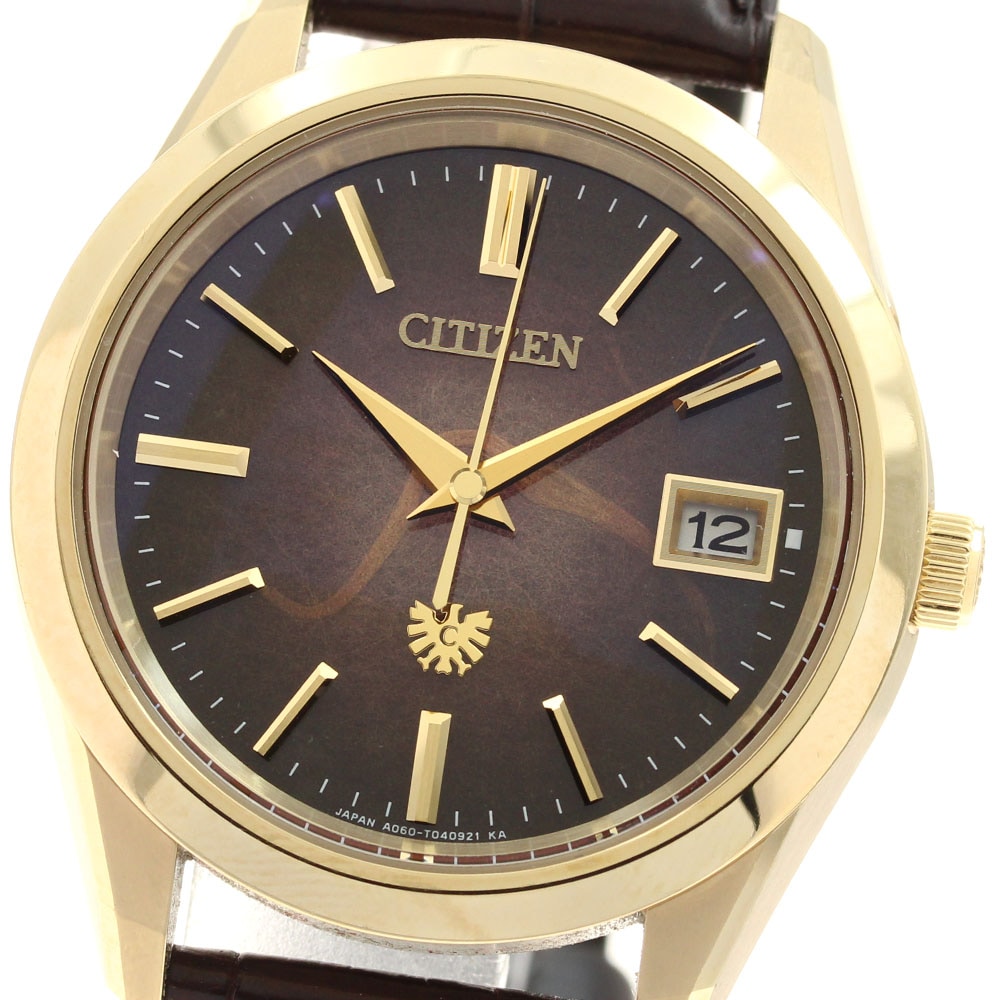 シチズン CITIZEN AQ4102-01X/A060-T027610 ザシチズン 綾錦 限定250本 土佐和紙文字盤 エコドライブ ソーラー メンズ _914395【中古】