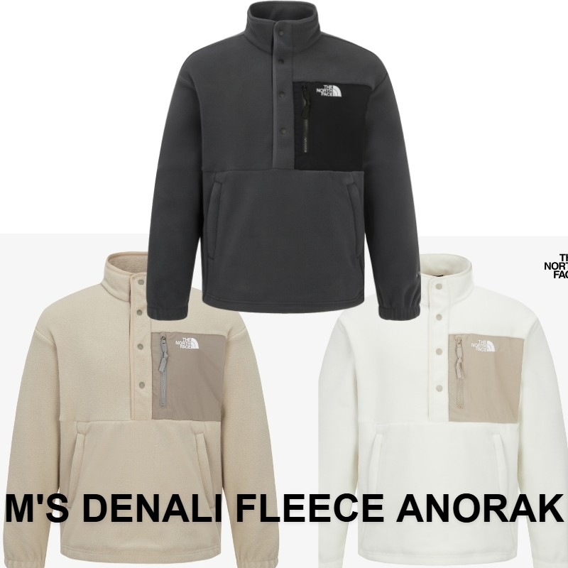 韓国正規品保証 関税負担なしNT7FR55A MS DENALI FLEECE ANORAKイリー 基本 着装 男子 女子 人気 韓国 ファッション 男女共用 アウトド