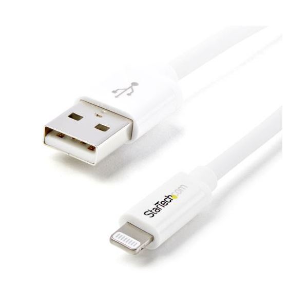 StarTech.com Lightning-USBケーブル 2m 8ピン（オス）-USB A（オス） ホワイト USBLT2MW1本 5,857円