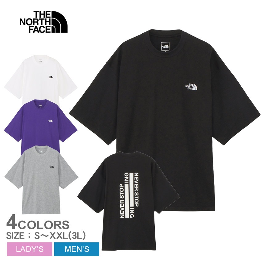 トップス 半袖 Tシャツ メンズ レディース S/S NEVER STOP ING Tee NT32401 アウトドア レジャー シンプル ブランド プリント シンプル オーバーサイズ