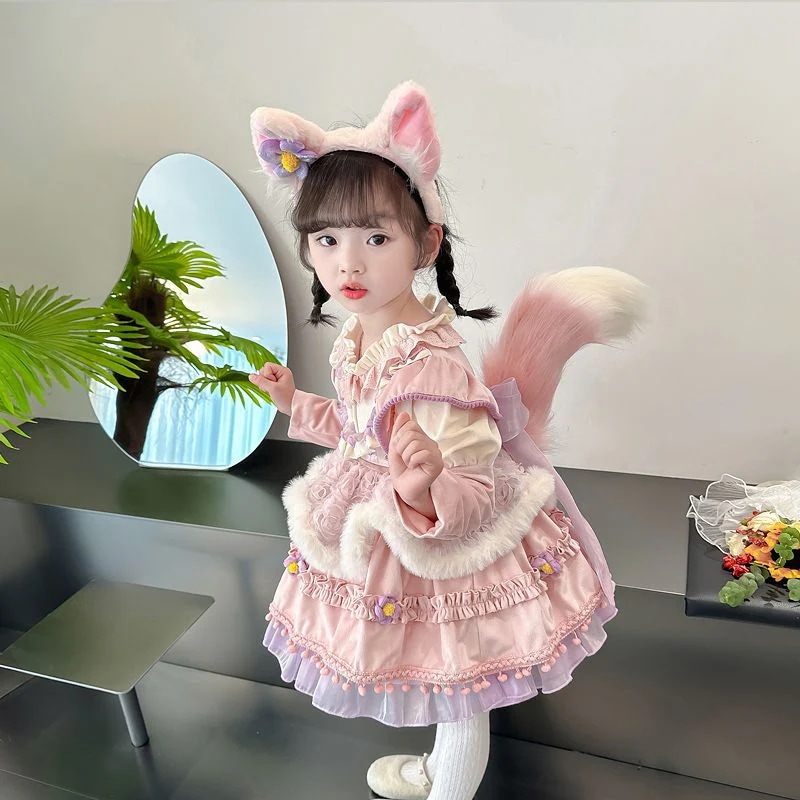 本日の限定商品 ハロウィン 子供 ハロウィン コスプレキッズ 子供 用コスプレ ハロウィン コスプレ コスプレ ロリータガールズプリンセスドレス 春と秋のドレス バースデードレス スカート