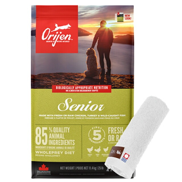 【正規品】オリジン シニア 11.4kg【犬想いオリジナル今治ハンドタオルプレゼント】【タオルカラー ホワイト】