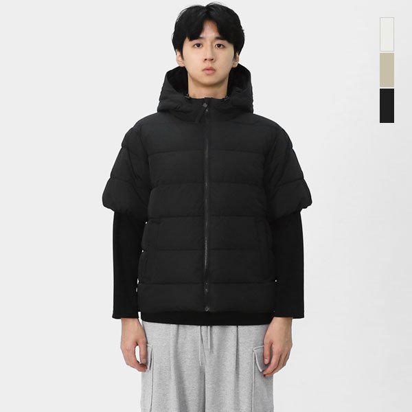 男女共用 FW ダウンライク 軽量 半袖 パディング ジャケット SWS050