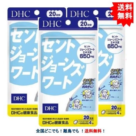 DHC セントジョーンズワート 20日分 3袋セット 80粒 【高品質】