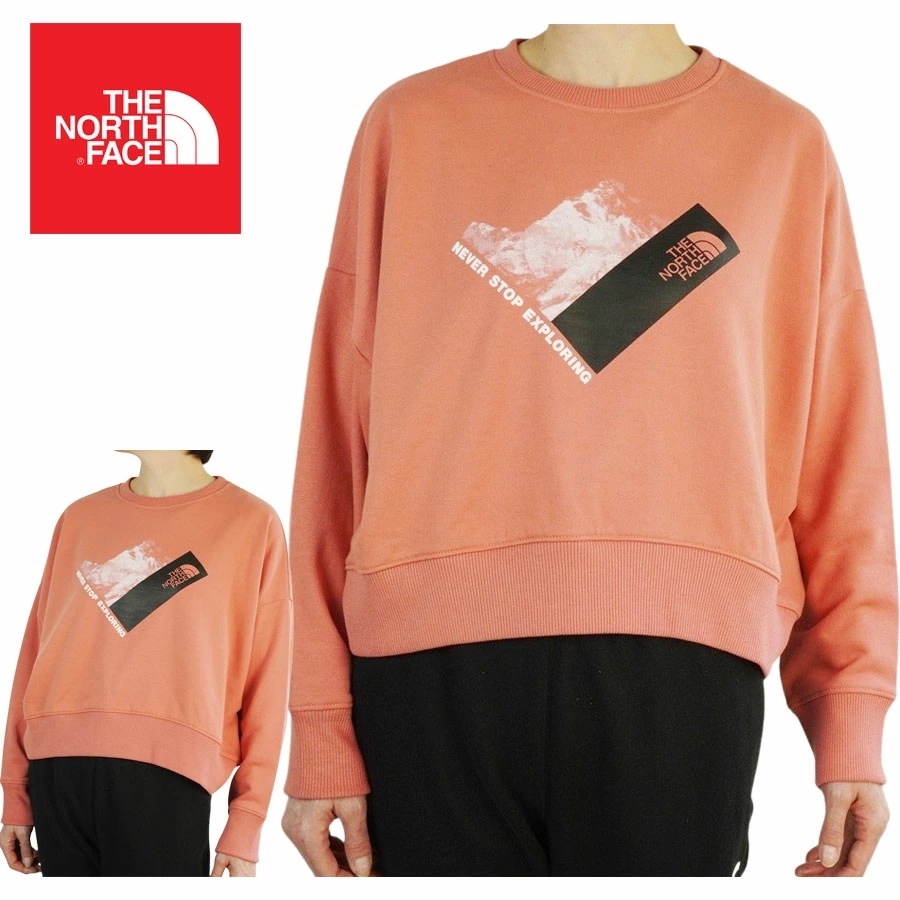 ノースフェイスTHE NORTH FACEレディース トレーナーW RECYC CLIMB GRAPHIC CREWウィメンズ リサイクル クライム グラフィッ