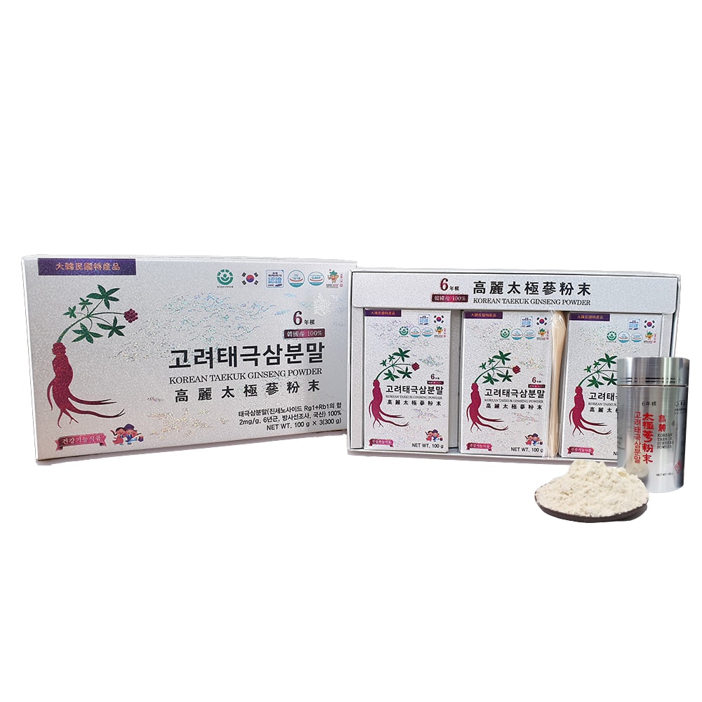 ドンボ 韓国 6 年根 太極人参粉末 100g 3 ボトル PURE 100% 健康補助食品 免疫食品 ギフト 血液循環は糖尿病のを防ぎます 11,549円