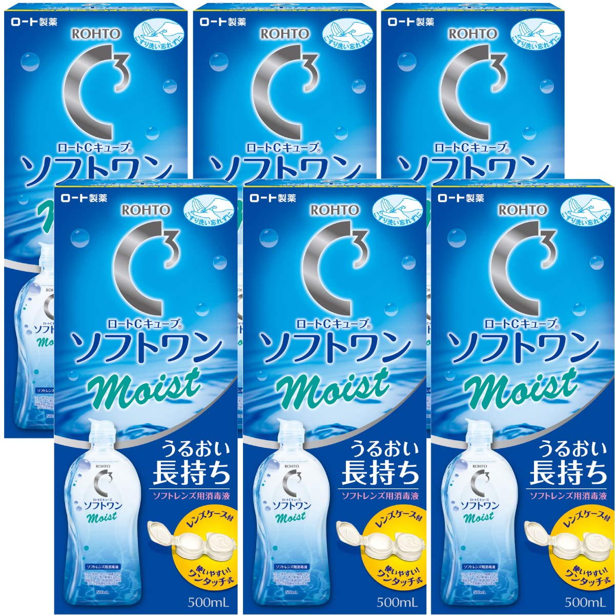 ロートCキューブ Cキューブ ソフトワンモイストa 500ml×6本