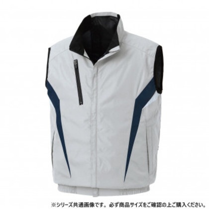 サンエス チタン加工ベスト 6:シルバーグレー 3L KF102