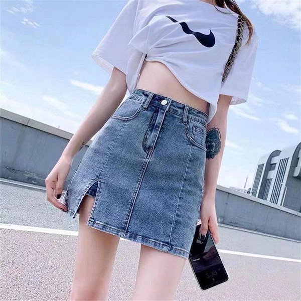 極美品！ルイヴィトン　ダミエアズールデニムAラインミニスカート 極美品！ルイヴィトン ダミエアズールデニムAラインミニスカート