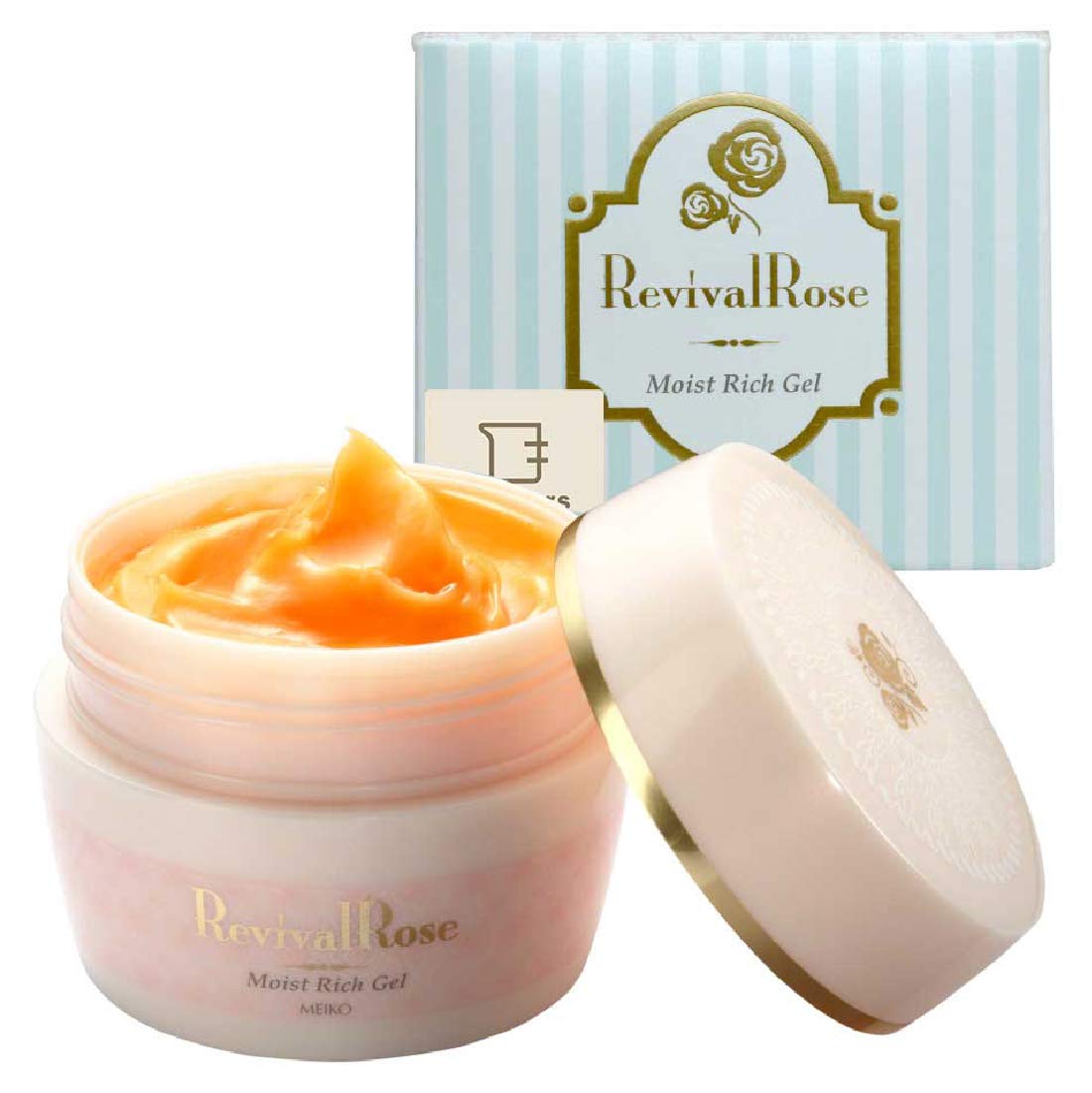 オールインワンジェル 100g モイストリッチゲル （ オールインワン ローズ 化粧水 美容液 乳液 クリーム 化粧下地 時短 リバイバルローズ)【 Beakers (ビーカーズ) 】