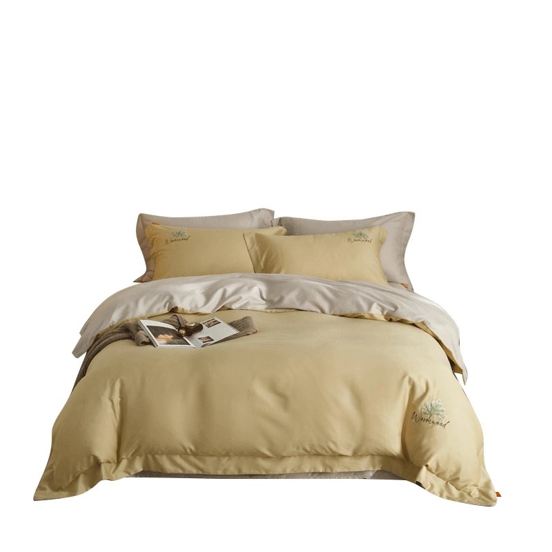 寝具セット 四点セット 全綿 磨毛加工 保温性 アイヨウフリース 艾草繊維使用 掛け布団カバー ベッド用品