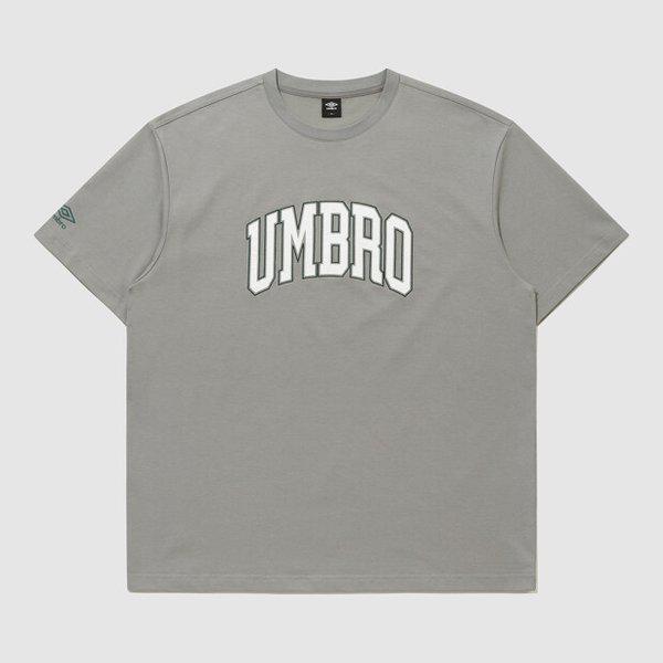 トレンドレタリングオーバーフィット半袖Tシャツ GREY KHAKI UR121CRS11 GKA0