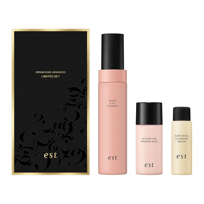 est(エスト) セラム ワン アドバンスド リミテッドセット 【美容液+泡洗顔ミニ30ｇ+クレンジングミニ30ml】ギフト プレゼント ご褒美