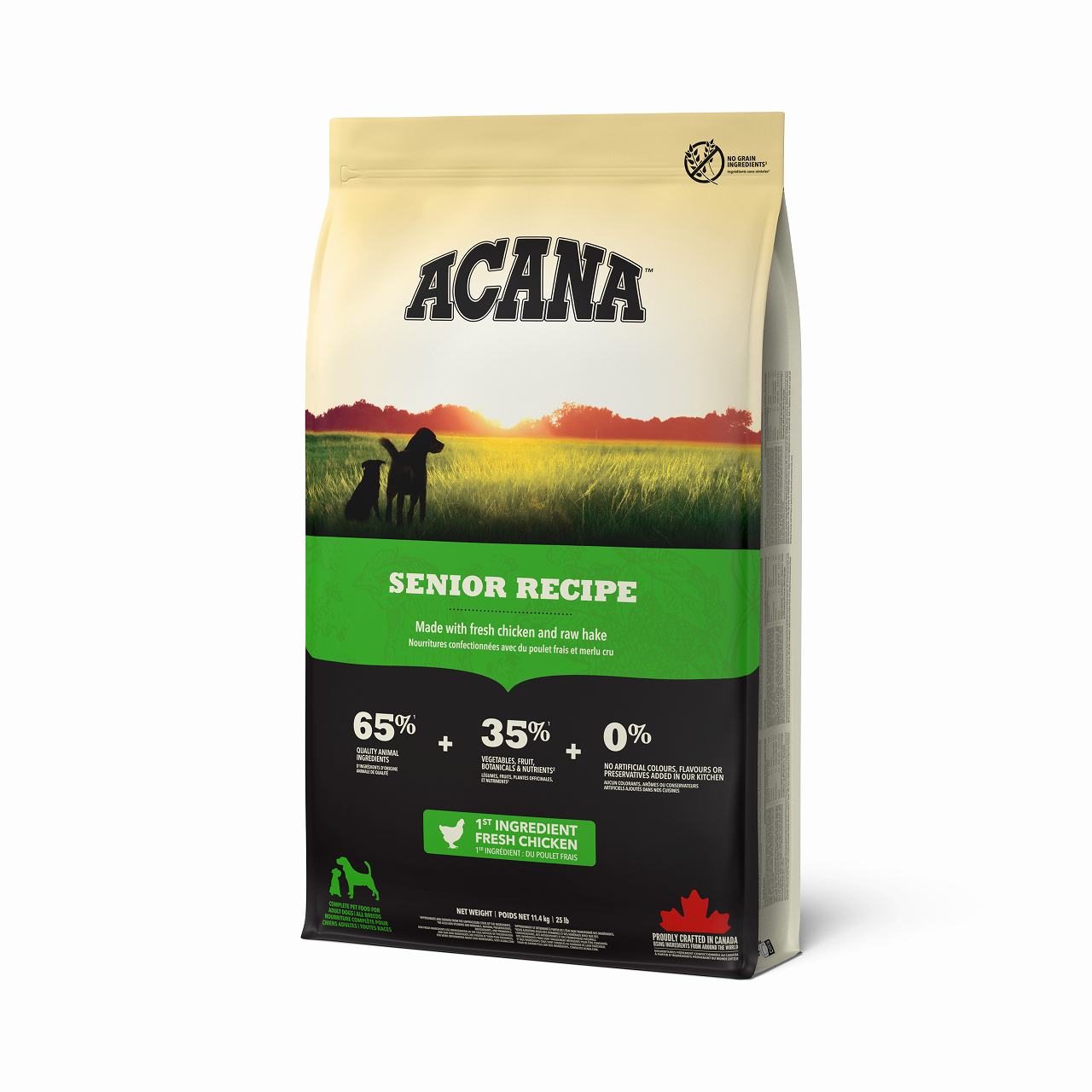 【アウトレット　賞味期限印字不良】アカナ　シニアレシピ　11.4kg【ドッグフード】【正規品】