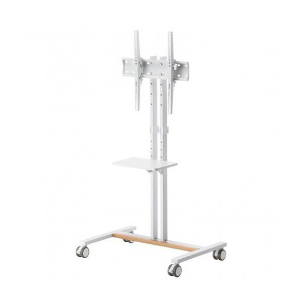 サンワサプライロータイプディスプレイスタンド 32~55型 ホワイト CR-PL60W 1台